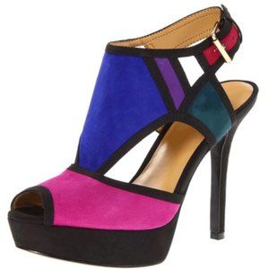 Nine West Colorblock High Heels/Stilletos